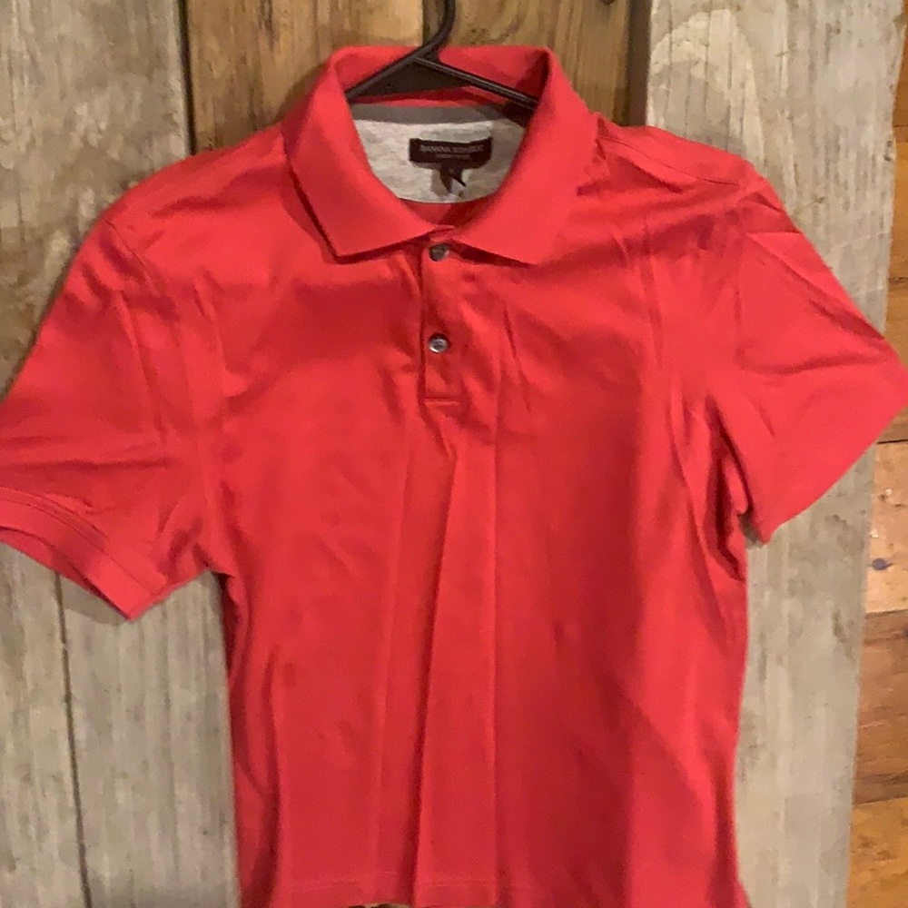 Banana republic small short sleeve collared button down tee